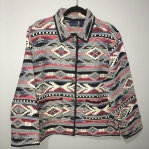 Tribal Aztec jacket southwestern large
